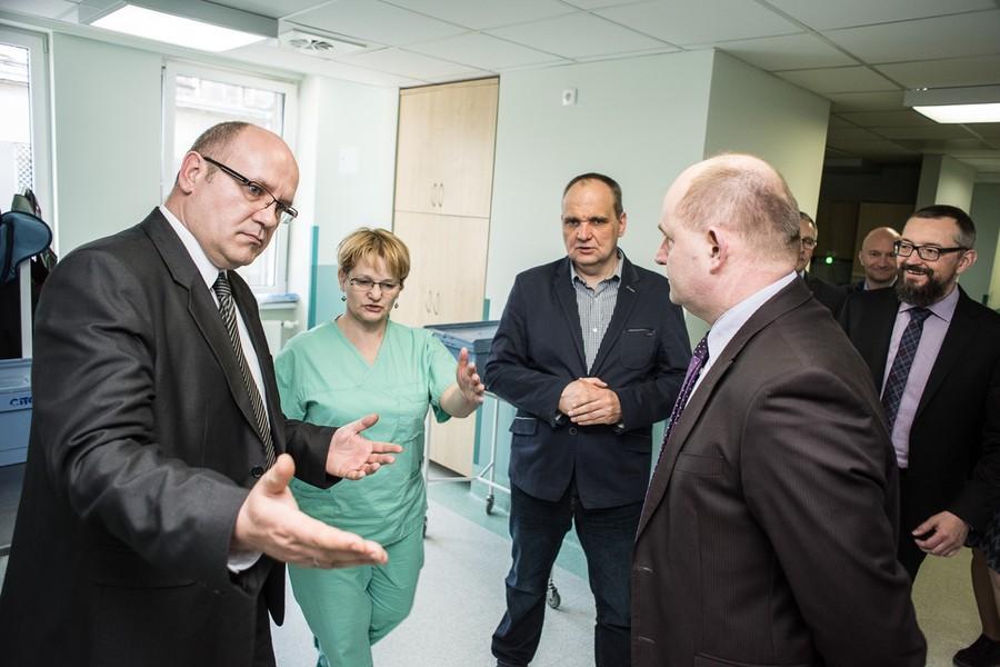 Wizyta marszałka Piotra Całbeckiego w Nowym Szpitalu w Świeciu, Fot. Tymon Markowski