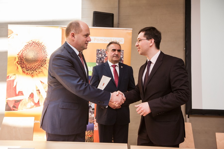 Uroczystość podpisania umów z lokalnymi grupami działania, fot. Andrzej Goiński