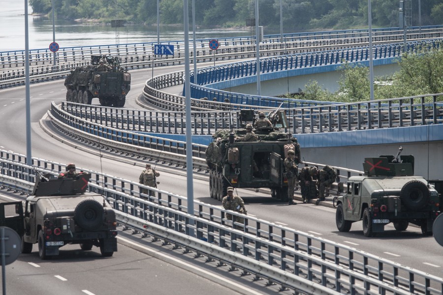Zajęcie mostu drogowego gen. Elżbiety Zawackiej w Toruniu w ramach szkolenia Anakonda-16, fot. Andrzej Goiński/UM WK-P