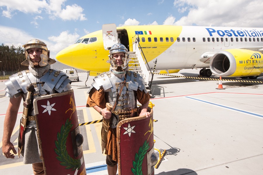 Uroczysta inauguracja połączenia w Porcie Lotniczym Bydgoszcz, fot. Andrzej Goińśki/UM WK-P
