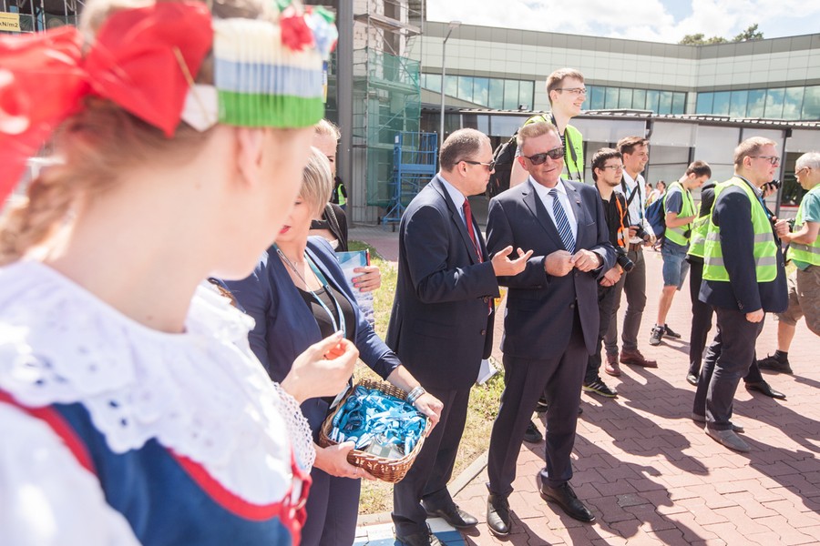 Uroczysta inauguracja połączenia w Porcie Lotniczym Bydgoszcz, fot. Andrzej Goińśki/UM WK-P