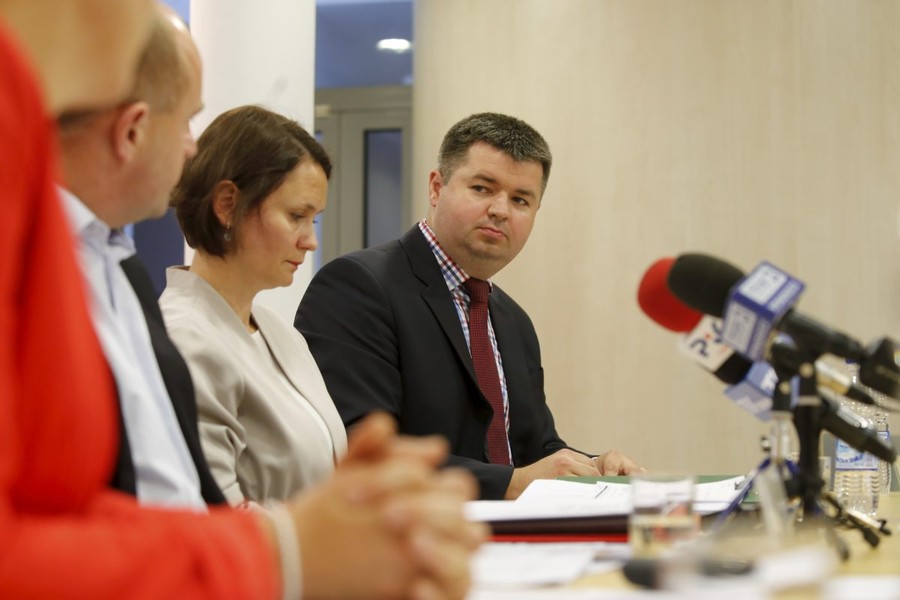 Konferencja prasowa marszałka województwa na temat wdrażania RPO, fot. Mikołaj Kuras