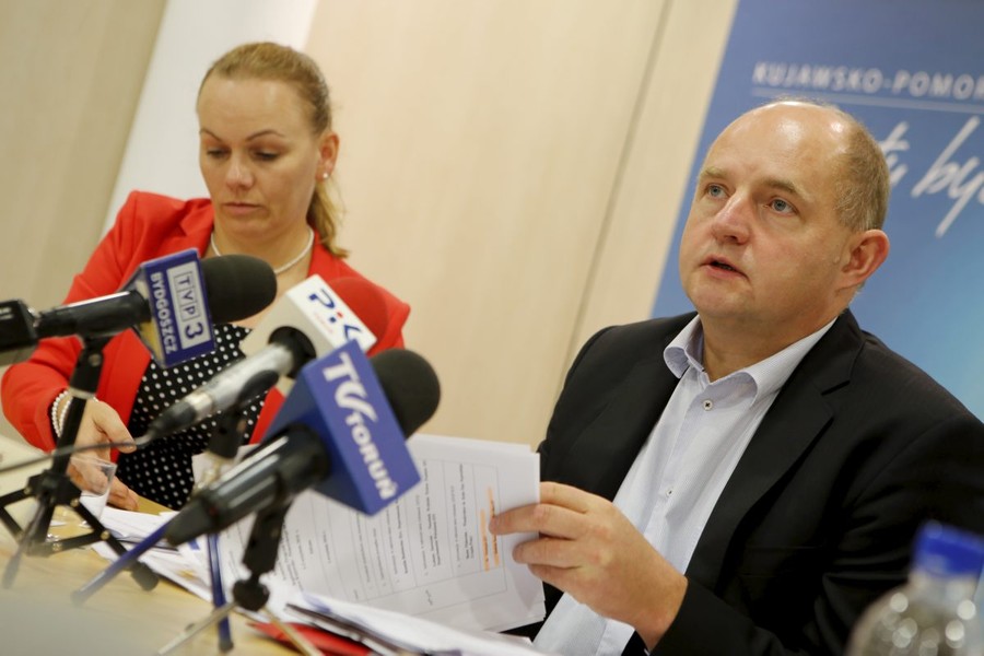 Konferencja prasowa marszałka województwa na temat wdrażania RPO, fot. Mikołaj Kuras