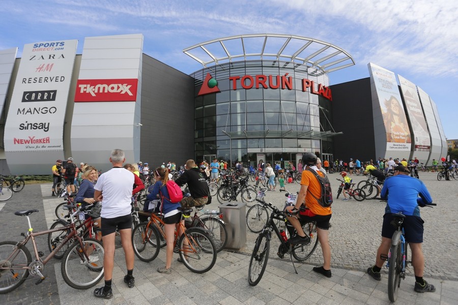 Rodzinny rajd rowerowy w Toruniu, fot. Mikołaj Kuras