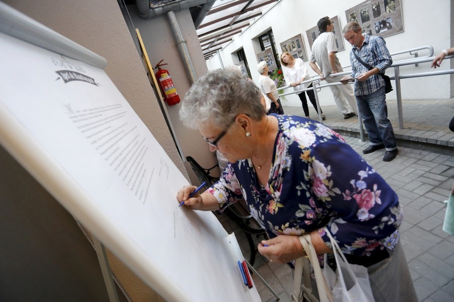 16.09.2016r., Wernisaż wystawy „Opowieści z fotografii” z okazji obchodów Europejskich Dni Dziedzictwa w Wojewódzkim Ośrodku Animacji Kultury w Toruniu, fot. Mikołaj Kuras