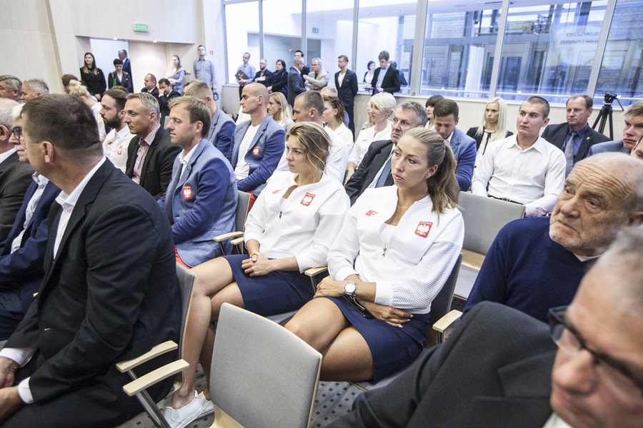 Spotkanie z olimpijczykami w Urzędzie Marszałkowskim, fot. Andrzej Goiński