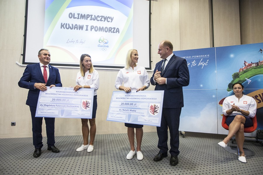 Spotkanie z olimpijczykami w Urzędzie Marszałkowskim, fot. Andrzej Goiński