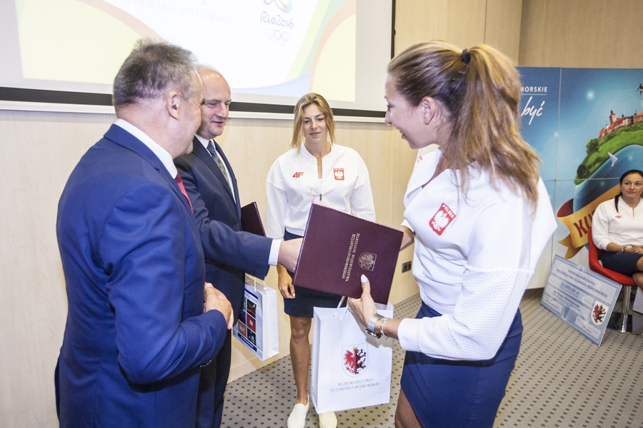 Spotkanie z olimpijczykami w Urzędzie Marszałkowskim, fot. Andrzej Goiński