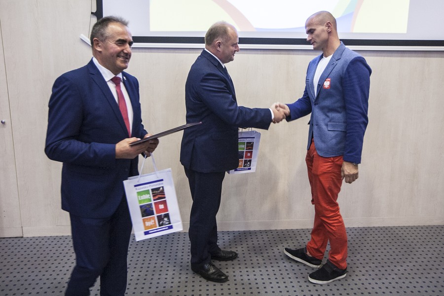 Spotkanie z olimpijczykami w Urzędzie Marszałkowskim, fot. Andrzej Goiński