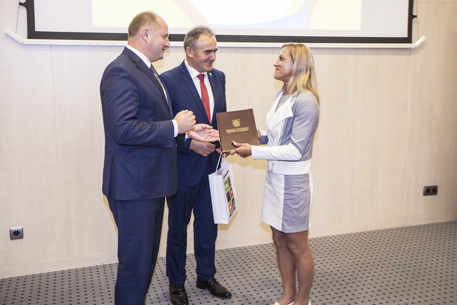 Spotkanie z olimpijczykami w Urzędzie Marszałkowskim, fot. Andrzej Goiński