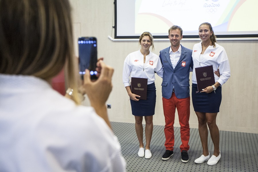 Spotkanie z olimpijczykami w Urzędzie Marszałkowskim, fot. Andrzej Goiński