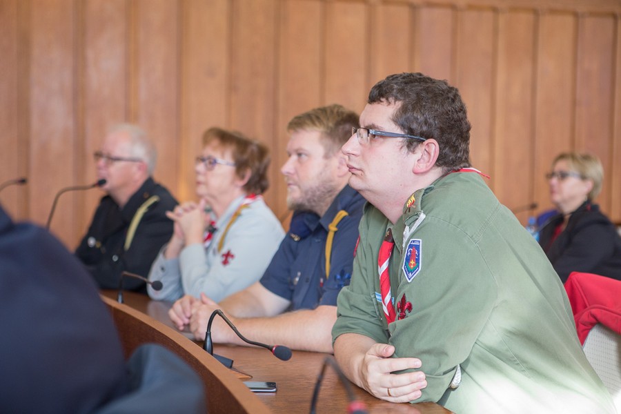 Podpisanie umów o dofinansowanie inwestycji w zakresie termomodernizacji szkół i gmachów użyteczności publicznej, fot. Szymon Zdziebło/tarantoga.pl