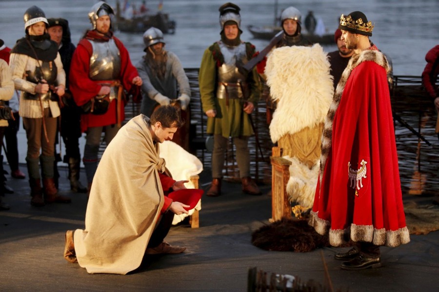 Inscenizacja przy Bulwarze Filadelfijskim, fot. Mikołaj Kuras