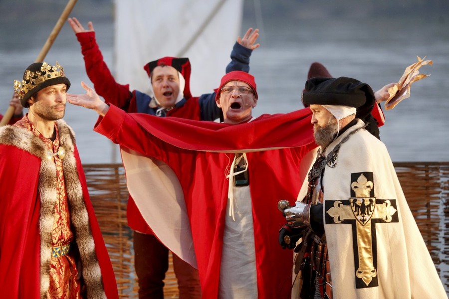 Inscenizacja przy Bulwarze Filadelfijskim, fot. Mikołaj Kuras