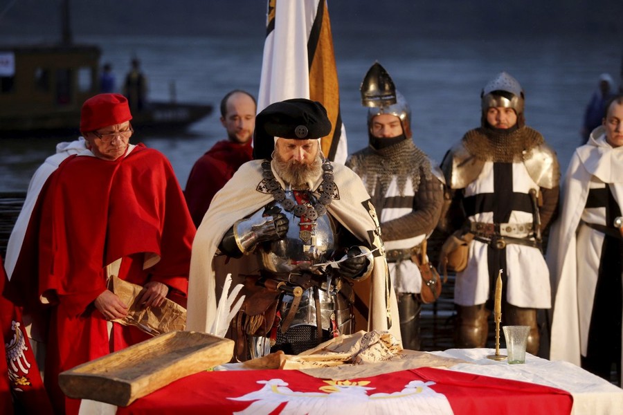 Inscenizacja przy Bulwarze Filadelfijskim, fot. Mikołaj Kuras