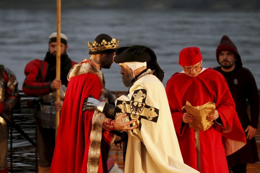 Inscenizacja przy Bulwarze Filadelfijskim, fot. Mikołaj Kuras