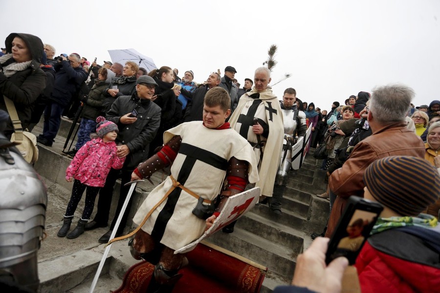 Inscenizacja przy Bulwarze Filadelfijskim, fot. Mikołaj Kuras