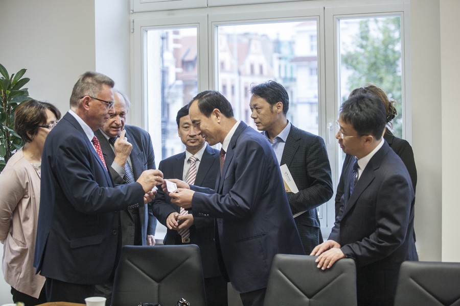 21.10.2016r., Spotkanie z delegacją z Chin, fot. Andrzej Goiński