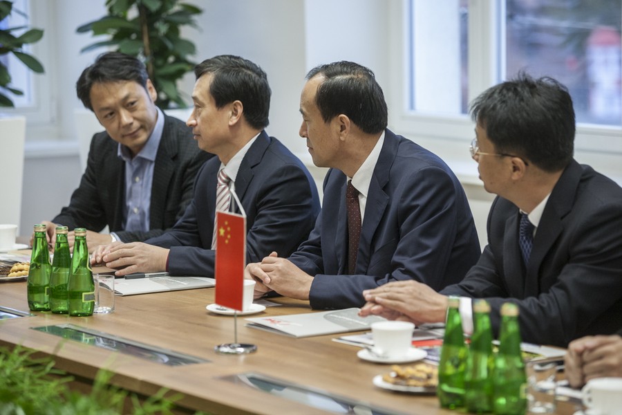 21.10.2016r., Spotkanie z delegacją z Chin, fot. Andrzej Goiński