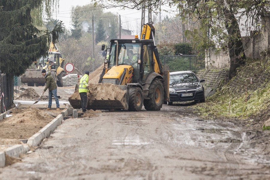 Przebudowa ul. Toruńskiej w Golubiu-Dobrzyniu, fot. Andrzej Goiński