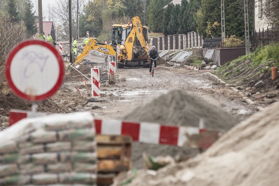 Przebudowa ul. Toruńskiej w Golubiu-Dobrzyniu, fot. Andrzej Goiński