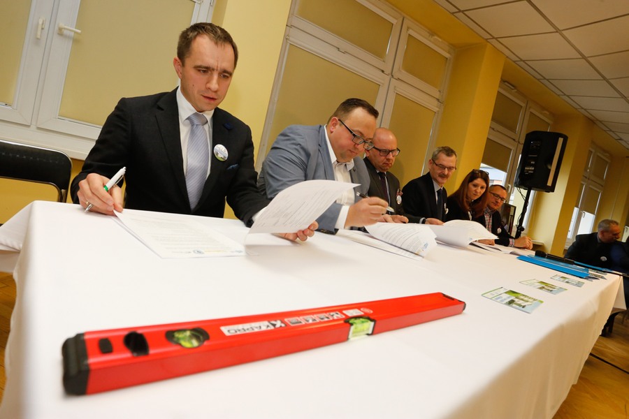 Przekazanie placu budowy w Wojewódzkim Szpitalu Zespolonym w Toruniu, Fot. Mikołaj Kuras