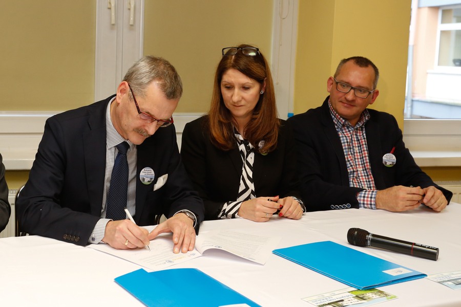 Przekazanie placu budowy w Wojewódzkim Szpitalu Zespolonym w Toruniu, Fot. Mikołaj Kuras