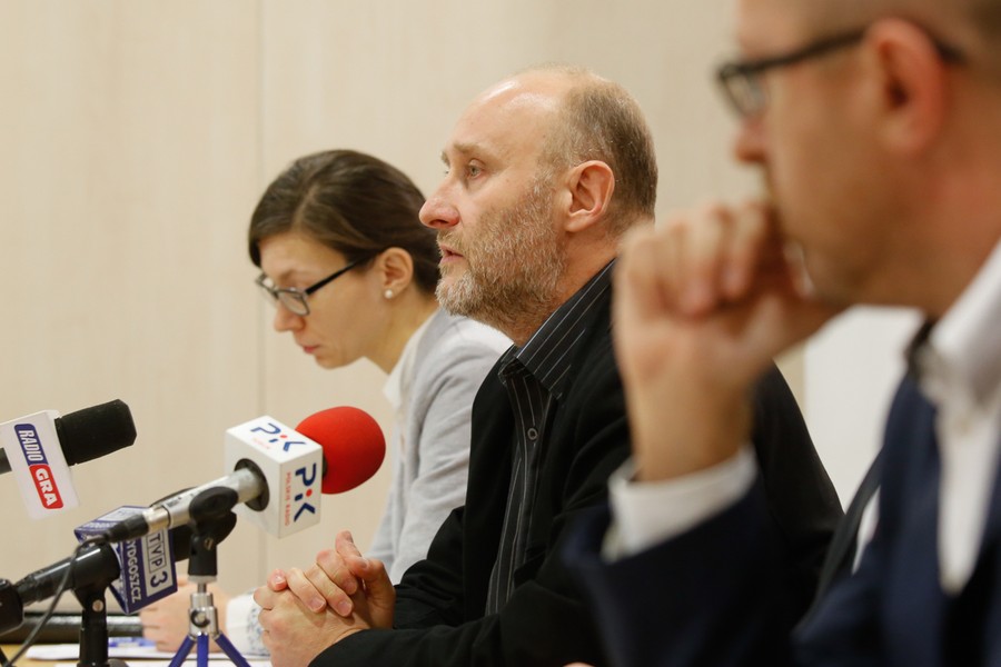 Briefing marszałka województwa w sprawie przebiegu S-10, fot. Mikołaj Kuras