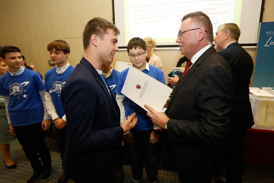 Uroczyste wręczenie nagród w marszałkowskich konkursach edukacyjnych, fot. Mikołaj Kuras