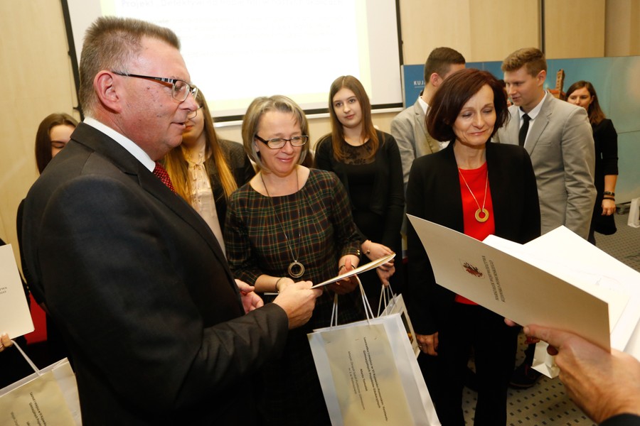 Uroczyste wręczenie nagród w marszałkowskich konkursach edukacyjnych, fot. Mikołaj Kuras