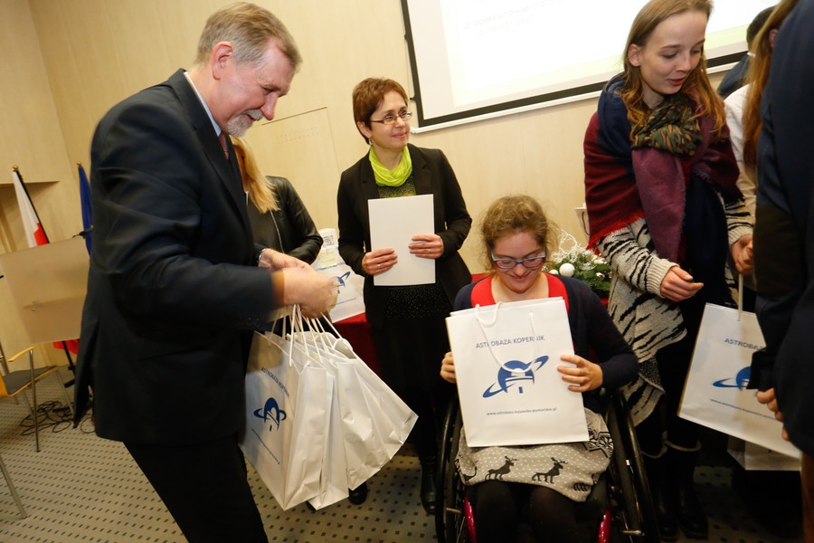 Uroczyste wręczenie nagród w marszałkowskich konkursach edukacyjnych, fot. Mikołaj Kuras