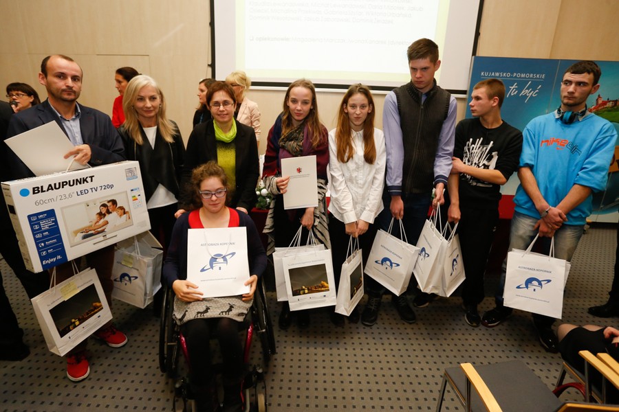 Uroczyste wręczenie nagród w marszałkowskich konkursach edukacyjnych, fot. Mikołaj Kuras