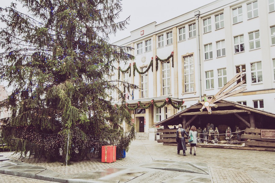 Świąteczne dekoracje przed Urzędem Marszałkowskim, fot. Andrzej Goiński