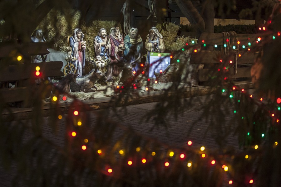 Świąteczne dekoracje przed Urzędem Marszałkowskim, fot. Andrzej Goiński