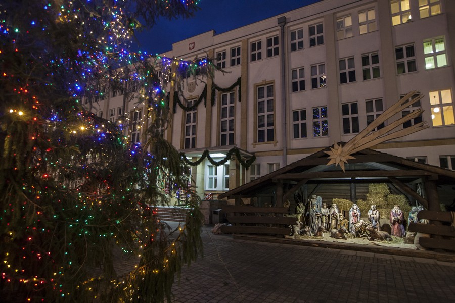 Świąteczne dekoracje przed Urzędem Marszałkowskim, fot. Andrzej Goiński